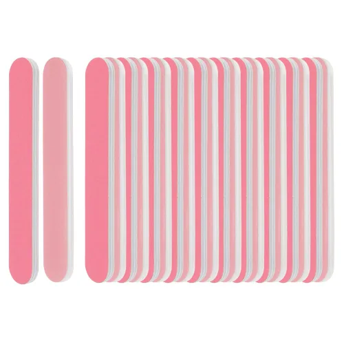Vista 2 de ForPro Professional Collection Mini tabla de espuma, lima de uñas de doble cara, grano 280/400, 3.5 pulgadas de largo x .5 pulgadas de ancho, rosa