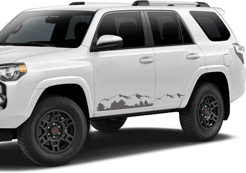 Vista 6 de Adhesivo adhesivo de vinilo para puerta compatible con Toyota 4runner n180 1995 – 2002 negro