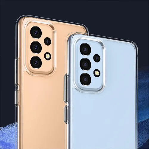 Vista 7 de Rayboen Funda para Samsung Galaxy A53 5G, transparente a prueba de golpes, delgada, ligera, duradera para Galaxy A53 con parte trasera transparente