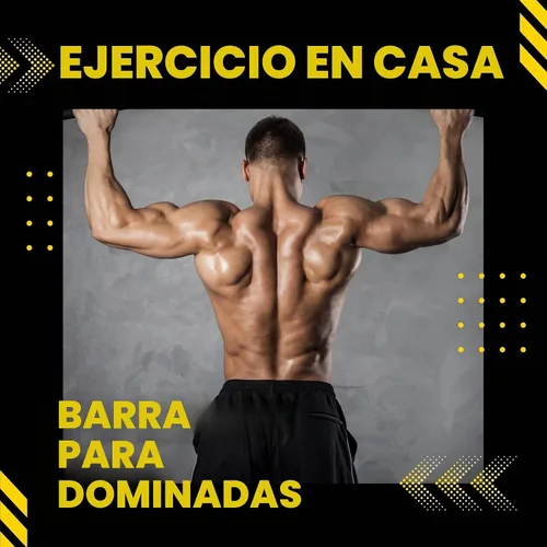 Vista 8 de DreamGYM Barra de dominadas para puerta - Barra de barbilla - Barra de apoyo oscilante
