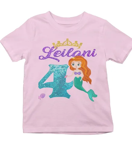 Vista 3 de Ariel - Ariel Birthday Shirt - Ariel Shirt - Ariel Party Supplies - Ariel Custom Shirt - The Little Mermaid Party Supplies - The Little Mermaid