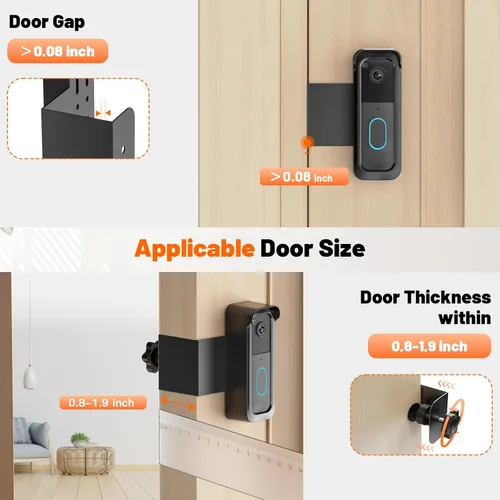 Vista 3 de Blink Doorbell Mount, soporte antirrobo para cámara Blink Doorbell de 2ª