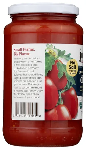 Vista 4 de Jovial, Tomates Orgánicos Cortados en Cubitos, 18.3 onzas