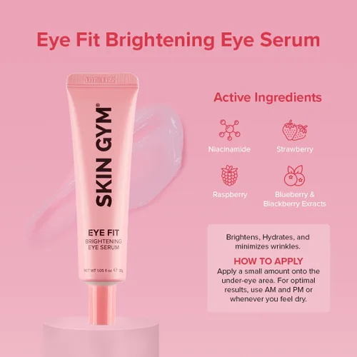 Vista 3 de Skin Gym Suero iluminador para ojeras, hinchazón de círculos oscuros, arrugas, líneas finas, manchas oscuras para una apariencia más radiante