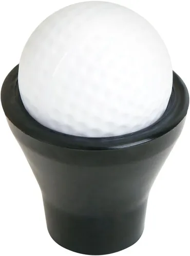 Vista 4 de Pastilla de pelota de golf de goma, color negro