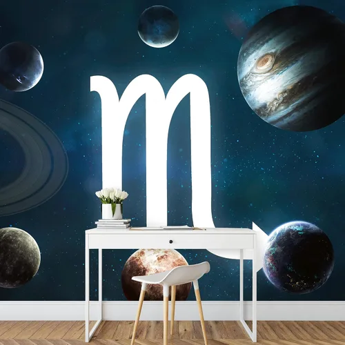 Vista 37 de NWT Calcomanía removible para pared, diseño de nube galáctica, estrella, nebulosa, fantasía, ciencia ficción, astronomía y arte espacial, arte