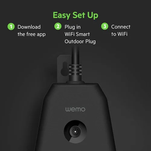 Vista 2 de Enchufe al aire libre inteligente Wifi, 3.63 X 3.7 X 1.67