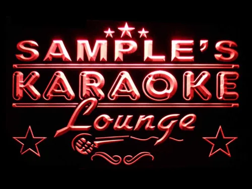 Vista 14 de ADVPRO pk-tm Nombre Personalizado Karaoke Lounge Bar Cerveza Neon Sign Azul