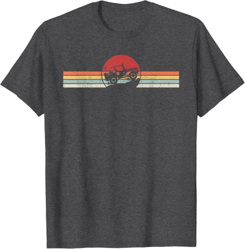 Vista 32 de Camiseta retro vintage Off Road 4X4 Negro