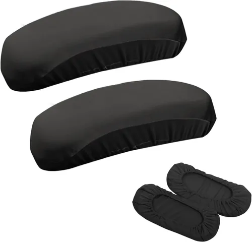 Vista 2 de Kakalote Fundas para reposabrazos de silla de oficina, 1 par, elásticas para silla de computadora, fundas elásticas para sillas de escritorio
