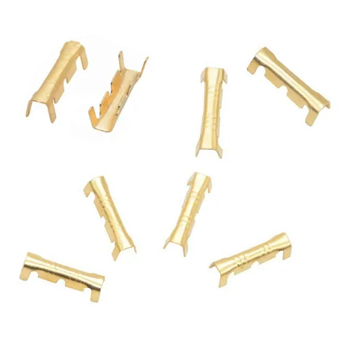 Vista 4 de 200 Uds. Lengüeta terminal en forma de U Botón de presión de dientes pequeños Conexión rápida Terminal Cableado 0.5 a 1.5 Cuadrado