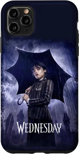 Vista 13 de Funda para iPhone 16 Wednesday con paraguas Nevermore Academy Photo Portrait