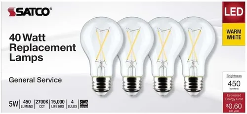 Vista 3 de BOMBILLA LED FLMNT A19 4PK 045923124600