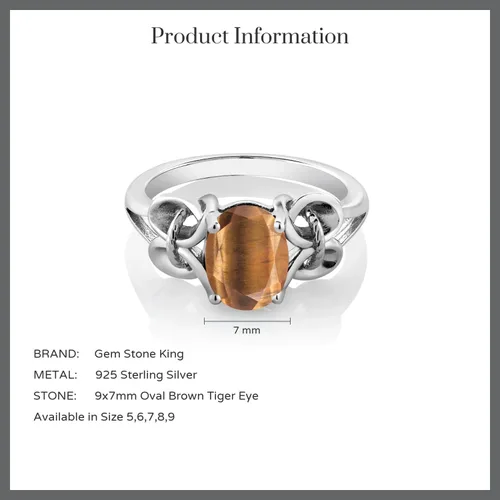 Vista 28 de Gem Stone King Anillo de compromiso ovalado con piedra natal para mujer, plata de ley 925, ovalado de 0.354 x 0.276 in, anillo de compromiso