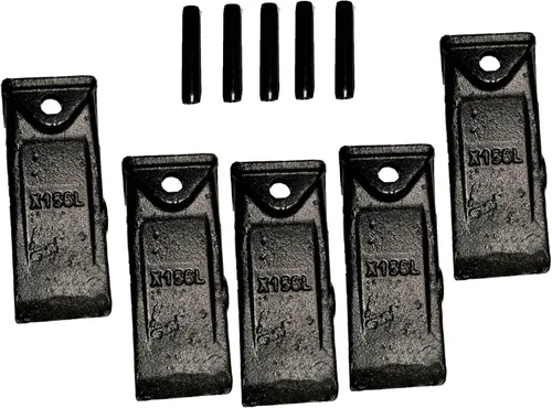 Vista 12 de Retroexcavadora X156 5Pk Minicargadora Mini excavadora estándar Dientes de cucharón con pasadores para mini excavadora Dientes de cucharón corto