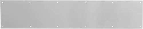 Vista 4 de Prime-Line Placa de aluminio para puerta (10 x 34 pulgadas) y placa de apoyo de puerta (6 x 34 pulgadas)