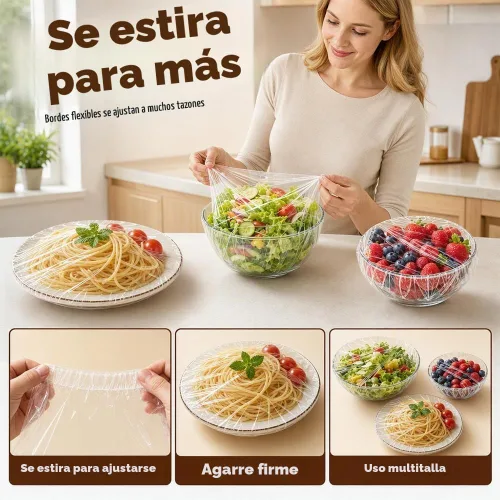 Vista 5 de 2026 - Cubierta elástica desechable para alimentos