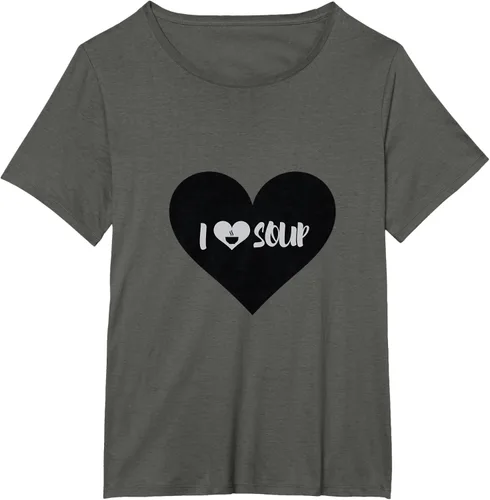 Vista 79 de I Love Soup - Camiseta de regalo con forma de corazón, Blanco, S Asfalto