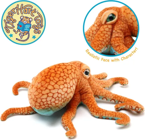 Vista 4 de TigerHart Olympus El Pulpo - Peluche de 18 Pulgadas