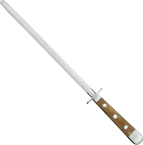 Vista 7 de Güde Alpha Olive Series Afilador de mango de madera de olivo forjado a mano forjado a mano, 10 pulgadas