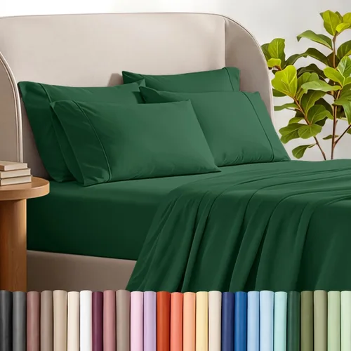Vista 16 de Bare Home Hotel Luxury - Juego de sábanas Queen extra suave, 6 piezas, bolsillos profundos, ajuste fácil, refrescantes y transpirables, resistentes