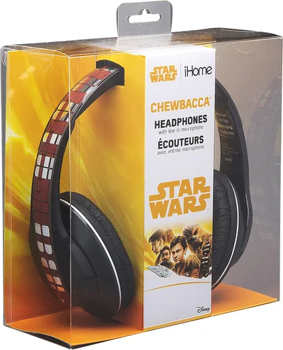 Vista 6 de eKids Star Wars Han Solo Movie Chewbacca - Auriculares sobre la oreja con micrófono integrado