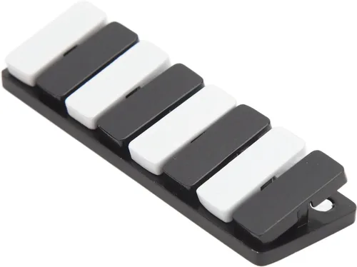 Vista 4 de Juguete deslizante para ansiedad, llave de piano de alta calidad, con clicker háptico, para alivio del estrés, con sonido de metal nítido