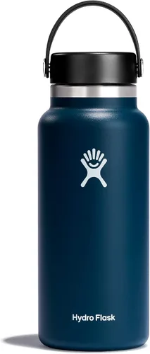 Vista 52 de Hydro Flask Botella de agua – Acero inoxidable aislado – Tapa flexible de boca ancha, antiderrames, a prueba de fugas y recargable en agave de 20