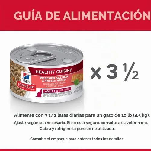 Vista 9 de Hill's Science, comida enlatada guisada dietética para perros, 2.8 onzas, paquete de 24, Adulto #1 Recomendado por veterinarios, salmón escalfado