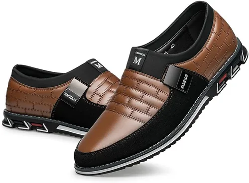 Vista 8 de Zapatos de vestir de cuero de alta calidad para hombre, cómodos, casuales, Oxford, zapatos de vestir a la moda, mocasines suaves, zapatos Derby