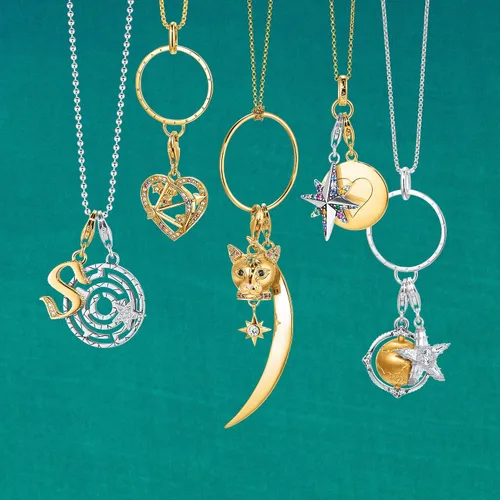 Vista 3 de Thomas Sabo Letra "J encanto, plata de ley
