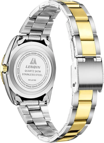 Vista 2 de LN LNQIN Womens Watch Analog Quartz Watches for Women Waterproof Ladies Watches Easy Read Women's Wrist Watch with Stainless Steel Band