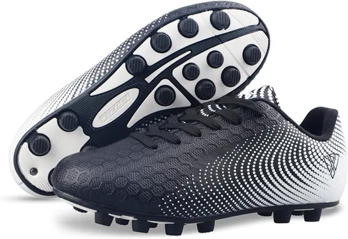 Vista 2 de Vizari USA Stealth - Botines de fútbol para niños y niñas, zapatos deportivos de fútbol para exteriores para niños pequeños, niños grandes, ligeros