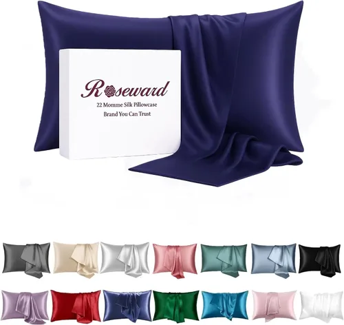 Vista 9 de Fundas de almohada de seda beige con cremallera, fabricadas en Estados Unidos, funda de almohada de seda real para piel propensa al acné