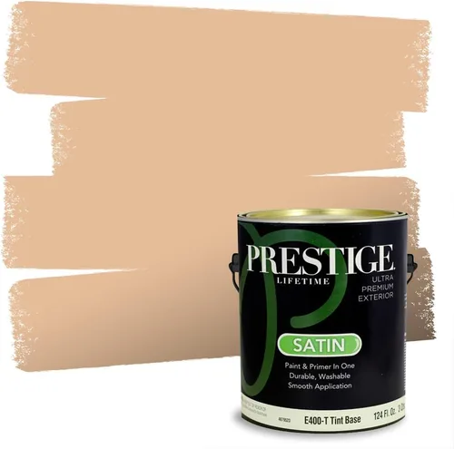 Vista 195 de PRESTIGE Pintura exterior e imprimación en uno, bronceado Aberdeen, plano, 1 galón