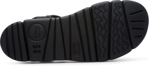 Vista 5 de Sandalias de cuña para mujer Camper Negro 006