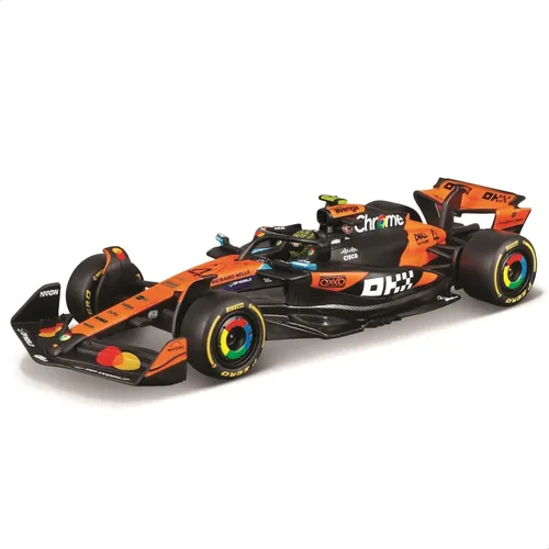 Vista 2 de Bburago Fórmula de carrera McLaren MCL39 con casco (2025) Norris #4
