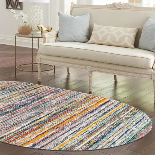 Vista 45 de Unique Loom Gemstone Collection - Alfombra de área - Topacio (2' x 3' 1" Rectángulo Azul/Azul Marino)