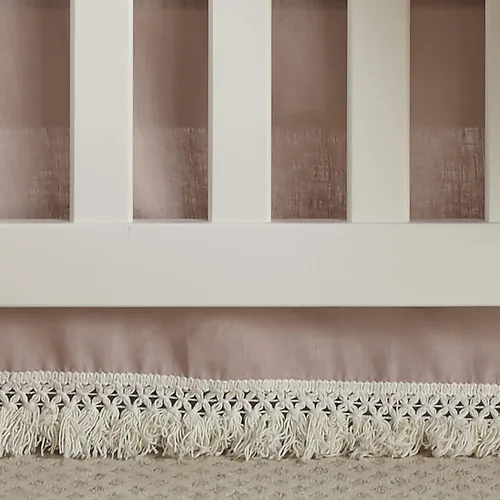 Vista 5 de Levtex Baby - Juego de cama para cuna Fiori - Juego de guardería - Floral - Carbón, coral, rosa, verde, crema - Floral llamativo - Juego de 4 piezas