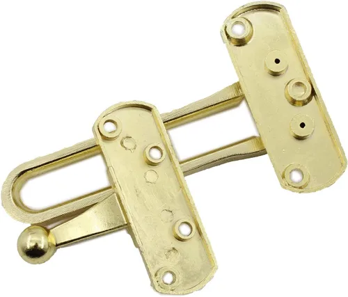 Vista 4 de 2 cerraduras de puerta de barra oscilante, cerradura superior para puerta delantera, cerrojo de puerta de acero inoxidable