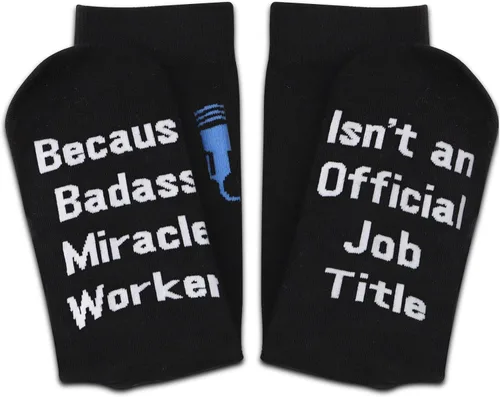 Vista 3 de JNIAP 2 pares de calcetines divertidos para ecografía, regalos para técnicos de ultrasonido, calcetines para radiólogo, regalo médico