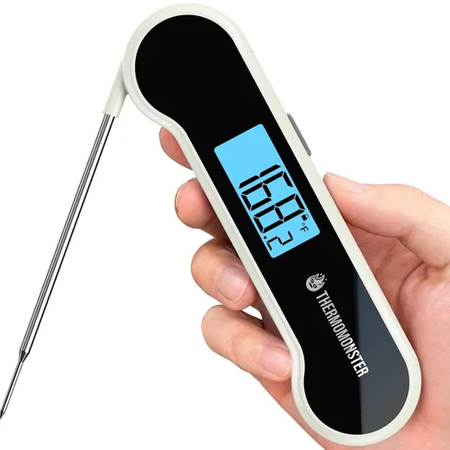 Vista 13 de Termómetro digital de lectura instantánea de 0.5 segundos para carne con precisión de ± 0.5 ℉, termómetro de alimentos para cocinar utensilios