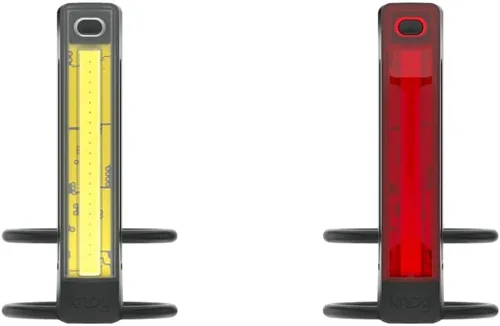 Vista 11 de Knog Plus - Luz delantera para bicicleta, luz LED COB para bicicleta, soportes para faros delanteros en manillares, horquillas delanteras, casco