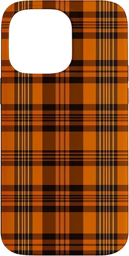Vista 20 de iPhone 13 Pro Fall Plaid Halloween Naranja y Negro Acción de Gracias Otoño Case