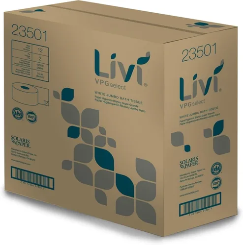 Vista 5 de SOL23501 Jumbo Bath Tissue 12 por caja