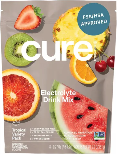 Vista 9 de Cure Hydration - Mezcla de bebidas con electrolitos para niños Rehidratación formulada por pediatras a base de plantas Sin azúcar añadido