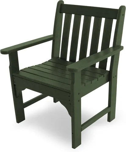 Vista 8 de POLYWOOD® Silla de conversación Vineyard, gris pizarra Pizarra gris