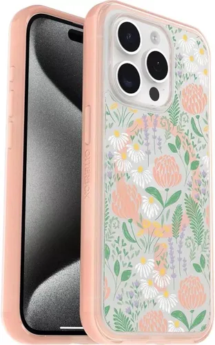 Vista 7 de OtterBox Funda transparente para iPhone 15 Pro MAX (solamente) de la serie Symmetry (transparente), se ajusta a MagSafe, ultra suave, bordes
