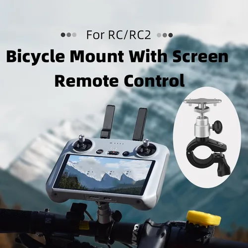 Vista 2 de Adaptador de soporte de bicicleta para DJI RC/RC2 Controlador de bicicleta Soporte de montaje para manillar de bicicleta Soporte de abrazadera Base