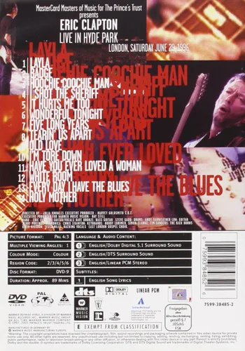 Vista 2 de Eric Clapton - Live in Hyde Park